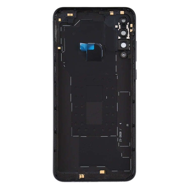 Original Battery Back Cover with Camera Lens Cover for Huawei Y6p(Black)
