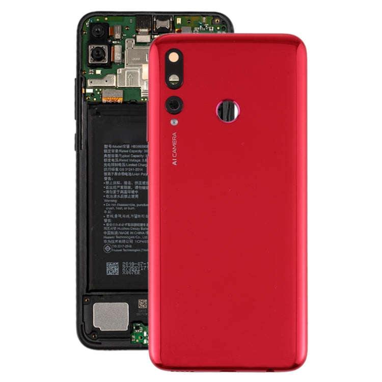 Original Battery Back Cover with Camera Lens Cover for Huawei P Smart+ 2019(Red)