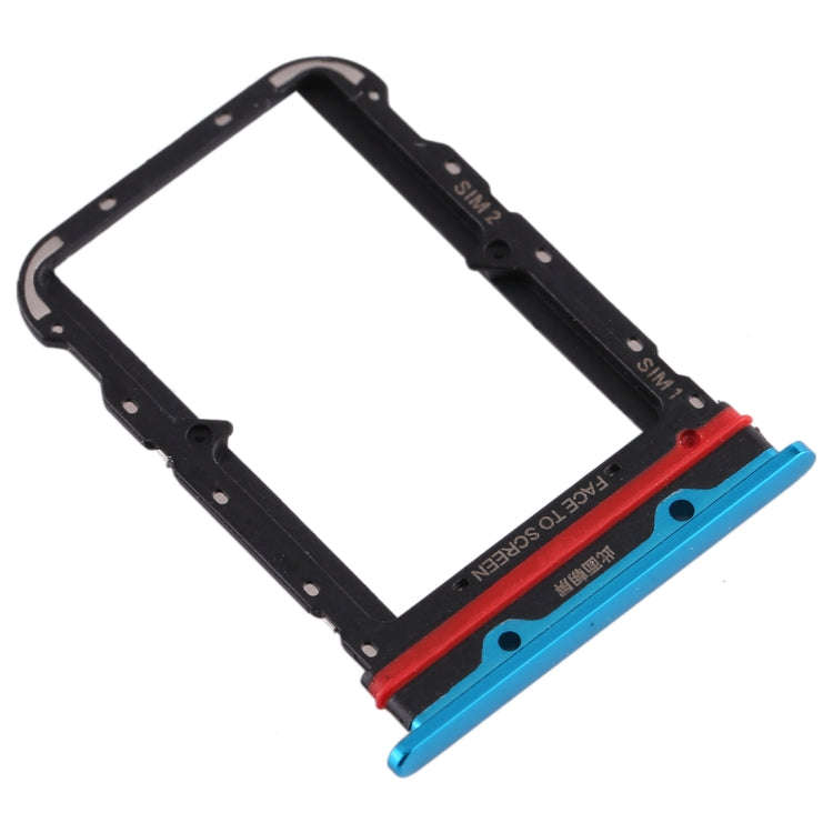 SIM Card Tray + SIM Card Tray for Xiaomi Mi 10(Blue)