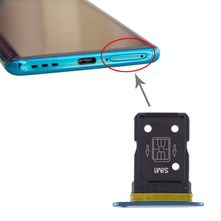 For OPPO Find X2 SIM Card Tray (Blue)