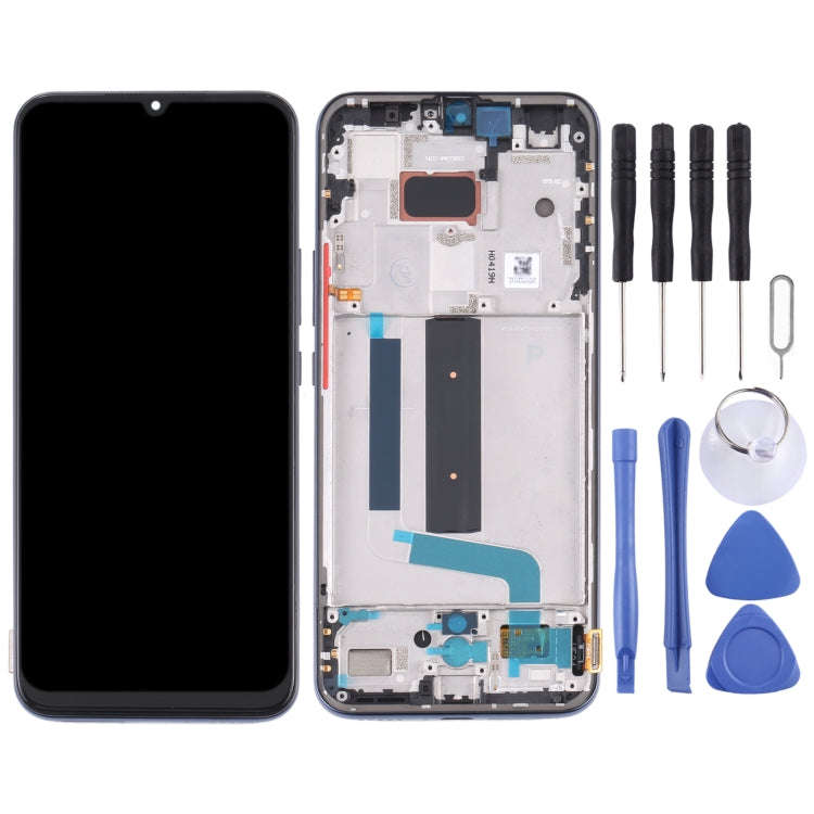 Original AMOLED LCD Screen for Xiaomi Mi 10 Lite 5G with Digitizer Full Assembly(Black)
