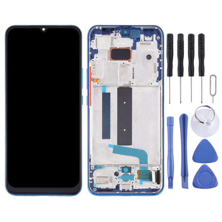 Original AMOLED LCD Screen for Xiaomi Mi 10 Lite 5G with Digitizer Full Assembly(Blue)