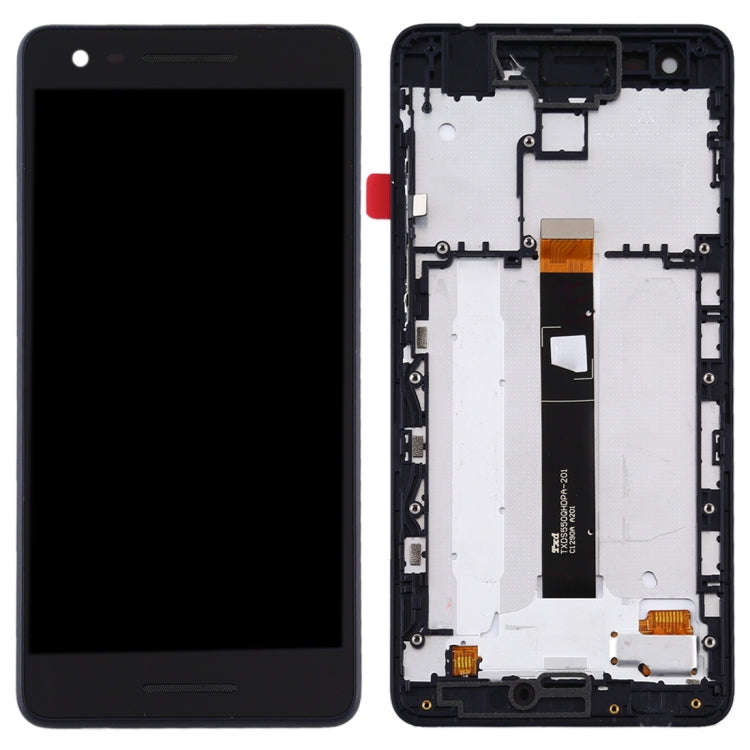 TFT LCD Screen for Nokia 2.1 Digitizer Full Assembly with Frame (Black)