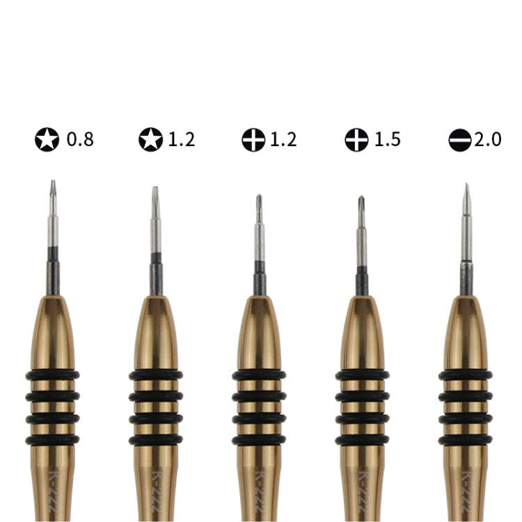 Kaisi K-5222 7 in 1 Plastic Opening Pick + Precision Screwdriver Set Tablet PC Cell Phone Repair Kit