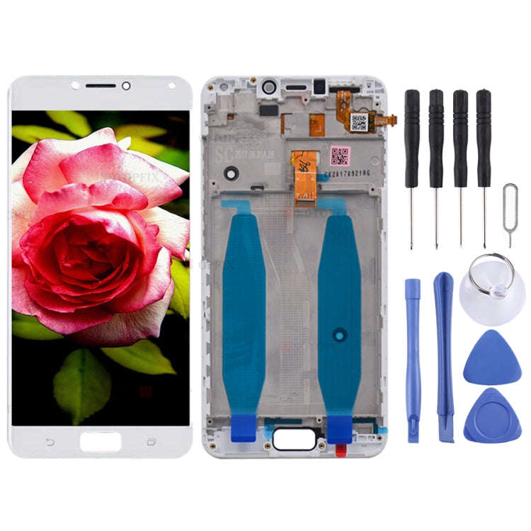 OEM LCD Screen for Asus Zenfone 4 Max ZC554KL X00ID  Digitizer Full Assembly with FrameWhite)