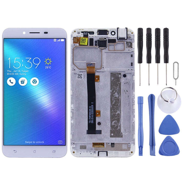 OEM LCD Screen for Asus Zenfone 3 Max ZC553KL / X00D  Digitizer Full Assembly with FrameWhite)