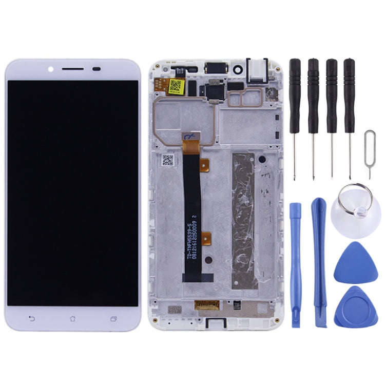 OEM LCD Screen for Asus Zenfone 3 Max ZC553KL / X00D  Digitizer Full Assembly with FrameWhite)