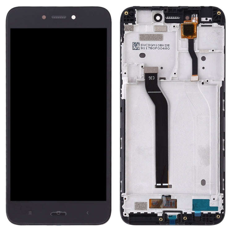 TFT LCD Screen for Xiaomi Redmi Go Digitizer Full Assembly with Frame(Black)