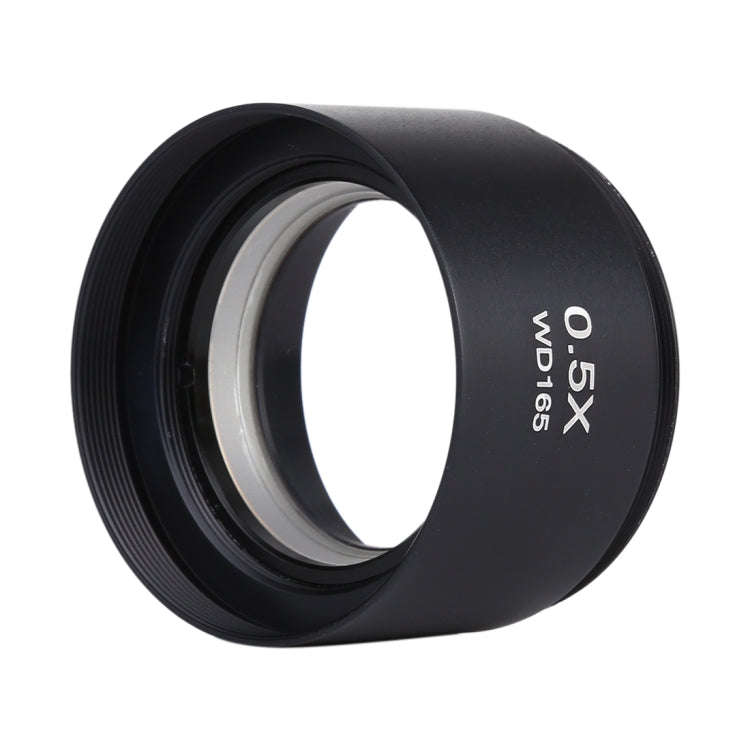 Stereo Microscopes Auxiliary Objective Lens Barlow Lens Magnifier 0.5X WD165