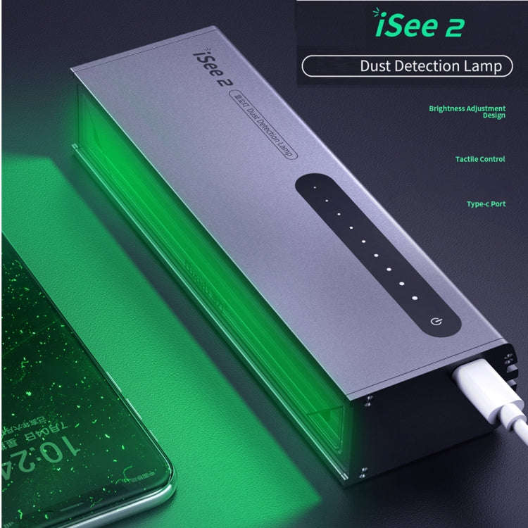 QIANLI iSee 2 LCD Screen Repair Dust Checking Fingerprint Scratch Detection Lamp Green Light Sour...