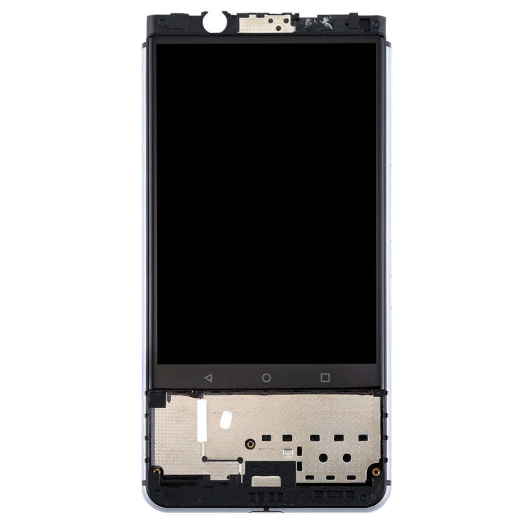 OEM LCD Screen for BlackBerry Keyone Digitizer Full Assembly with Frame(Silver)