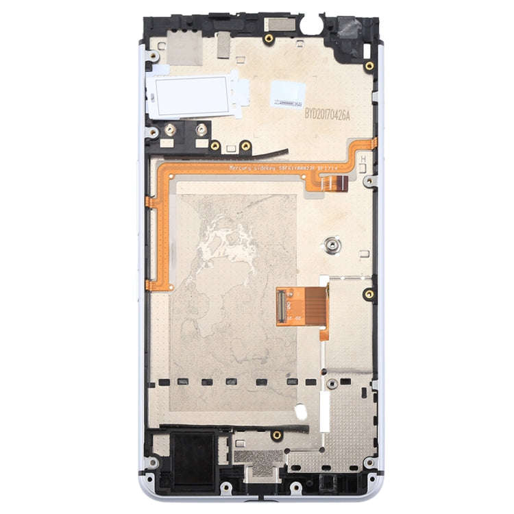 OEM LCD Screen for BlackBerry Keyone Digitizer Full Assembly with Frame(Silver)
