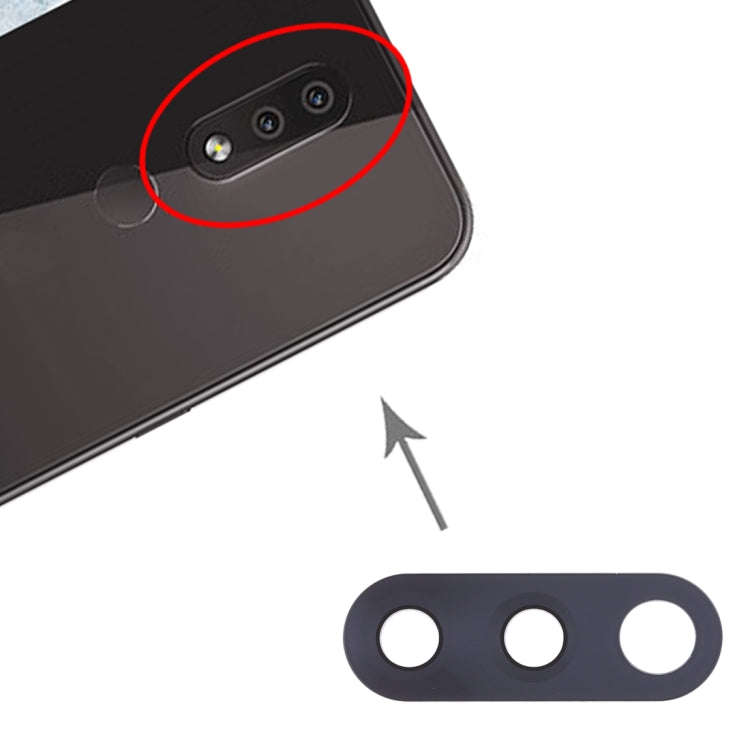 10 PCS Back Camera Lens for Nokia 4.2 / TA-1184 / TA-1133 / TA-1149 / TA-1150 / TA-1157(Black)
