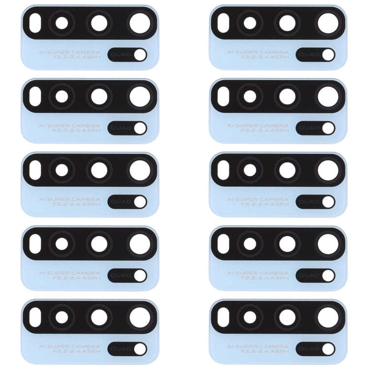 For Vivo Y50 1935, V1965A / Vivo Y30 1938 10pcs Back Camera Lens (Baby Blue)