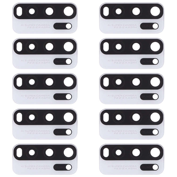 For Vivo Y50 1935, V1965A / Vivo Y30 1938 10pcs Back Camera Lens (White)