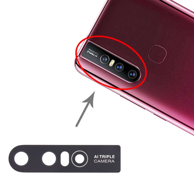 For Vivo S1 / V15 10pcs Back Camera Lens (Black)