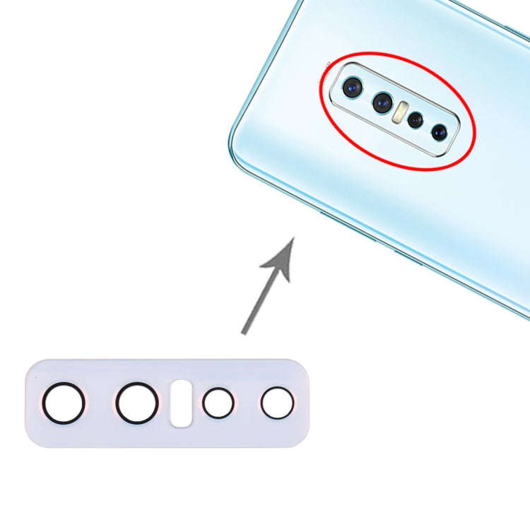 For Vivo V17 Pro 10pcs Back Camera Lens (White)