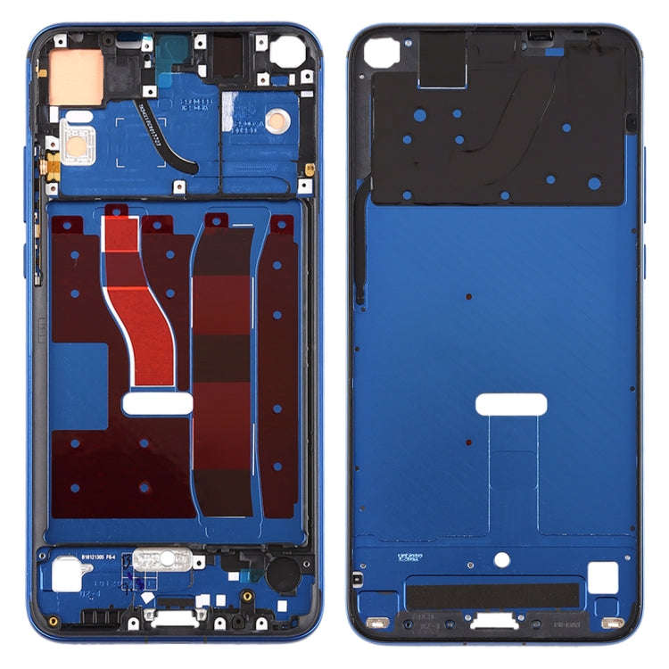 Front Housing LCD Frame Bezel Plate with Side Keys for Huawei Honor V20 (Honor View 20)(Blue)