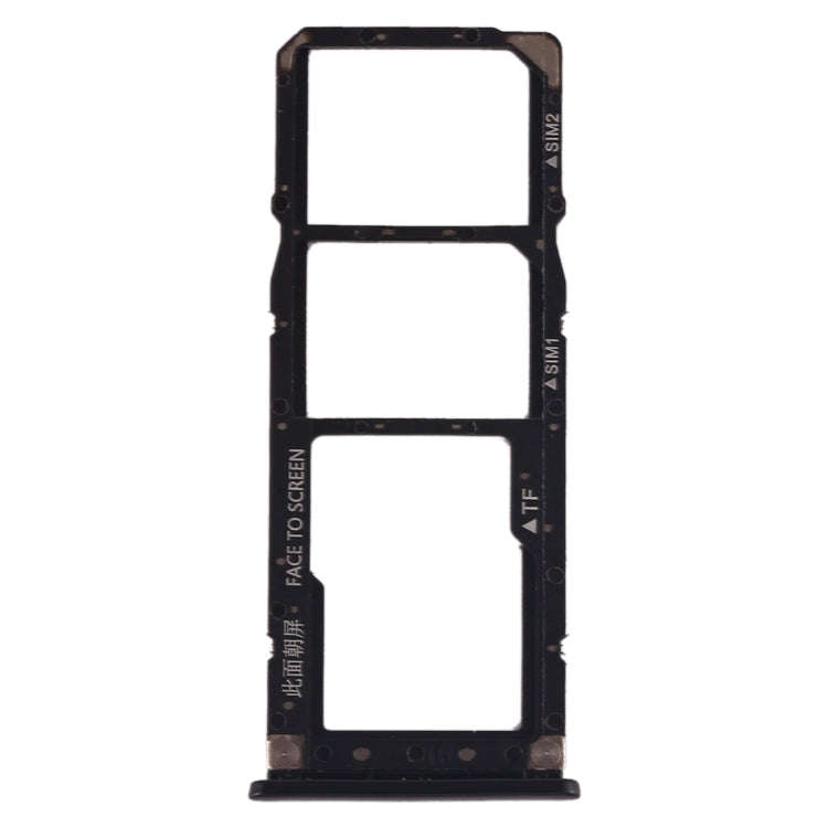 SIM Card Tray + SIM Card Tray + Micro SD Card Tray for Xiaomi Mi Play(Black)