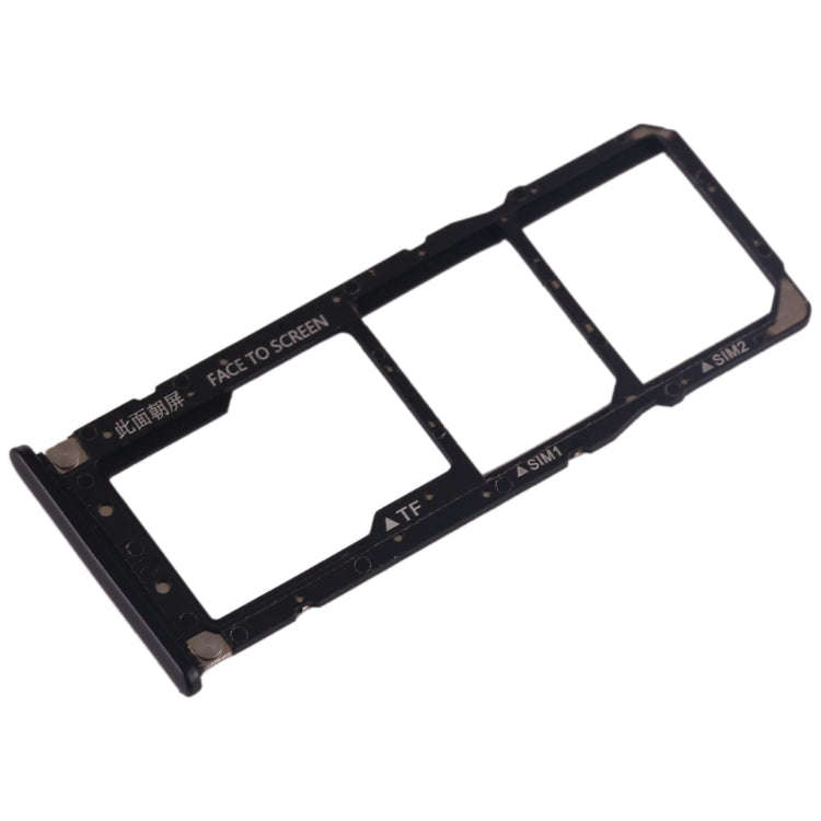 SIM Card Tray + SIM Card Tray + Micro SD Card Tray for Xiaomi Mi Play(Black)