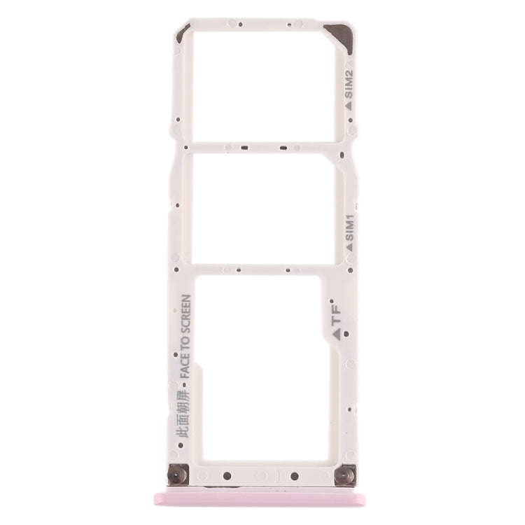 SIM Card Tray + SIM Card Tray + Micro SD Card Tray for Xiaomi Mi Play(Pink)
