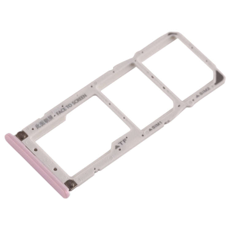 SIM Card Tray + SIM Card Tray + Micro SD Card Tray for Xiaomi Mi Play(Pink)
