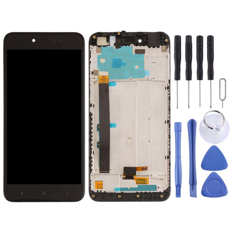 TFT LCD Screen for Xiaomi Redmi Note 5A Prime / Remdi Y1 Digitizer Full Assembly with Frame(Black)