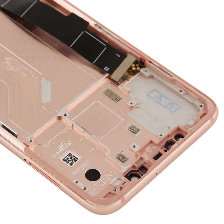 LCD Screen and Digitizer Full Assembly with Frame & Side Keys for Xiaomi Mi 8(Rose Gold)