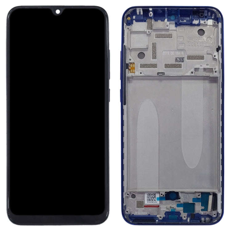 Original LCD Screen for Xiaomi Mi CC9e / Mi A3 Digitizer Full Assembly with Frame(Blue)