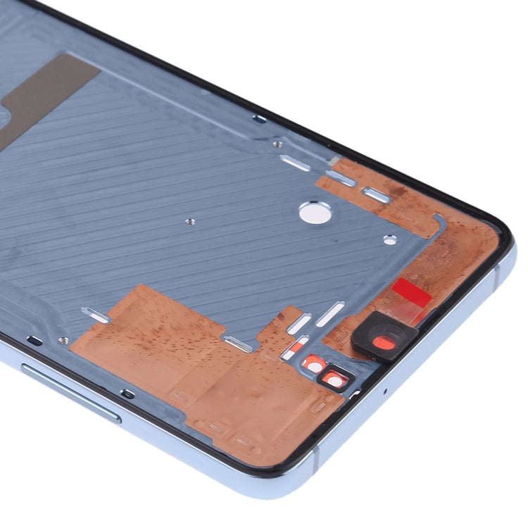 Front Housing LCD Frame Bezel Plate with Side Keys for Huawei P30(Baby Blue)