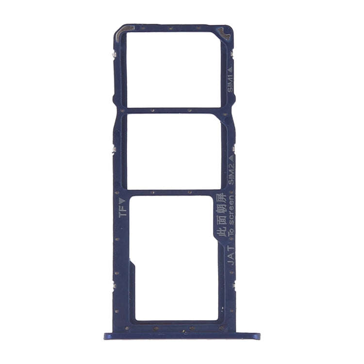 SIM Card Tray + SIM Card Tray + Micro SD Card for Huawei Honor Play 8A (Blue)