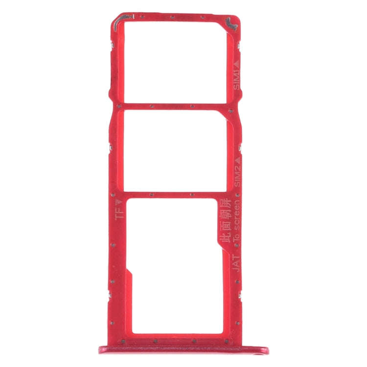 SIM Card Tray + SIM Card Tray + Micro SD Card for Huawei Honor Play 8A (Red)