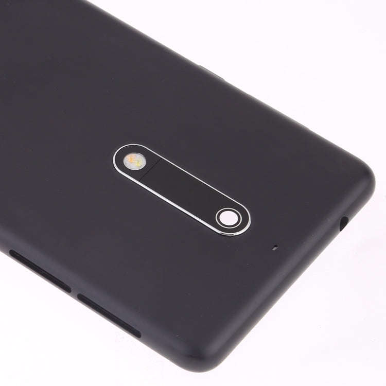 Battery Back Cover with Camera Lens & Side Keys for Nokia 5(Black)