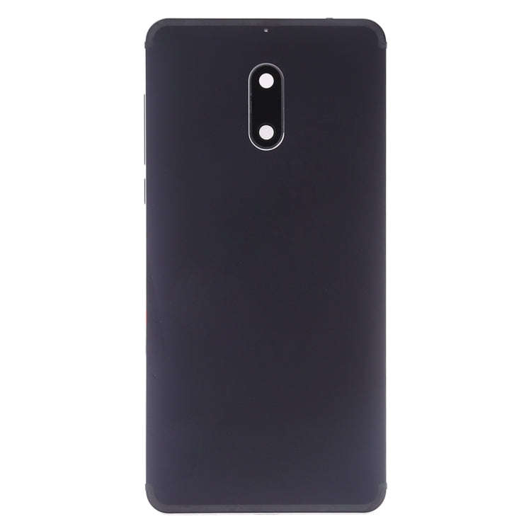Battery Back Cover with Camera Lens & Side Keys for Nokia 6(Black)