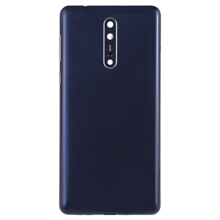 Battery Back Cover with Camera Lens & Side Keys for Nokia 8(Blue)