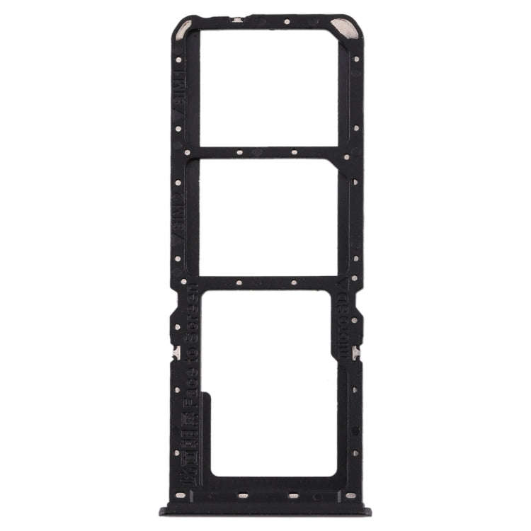 For OPPO A11x/A11/A9(2020)/A5(2020) SIM Card Tray + SIM Card Tray + Micro SD Card Tray (Black)