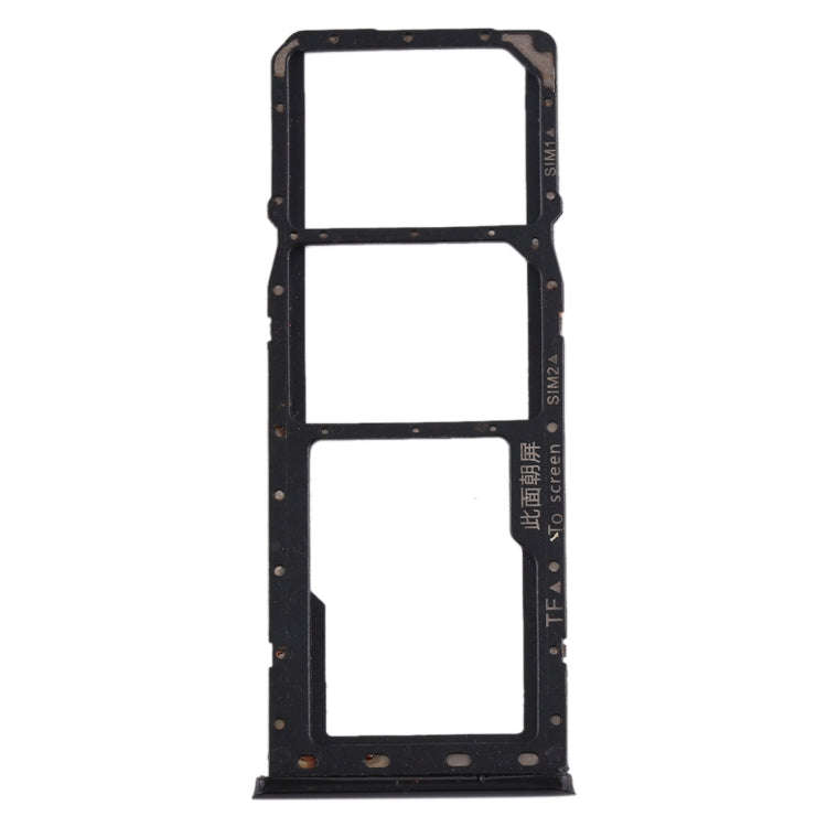 For OPPO Realme 3 SIM Card Tray + SIM Card Tray + Micro SD Card Tray (Black)