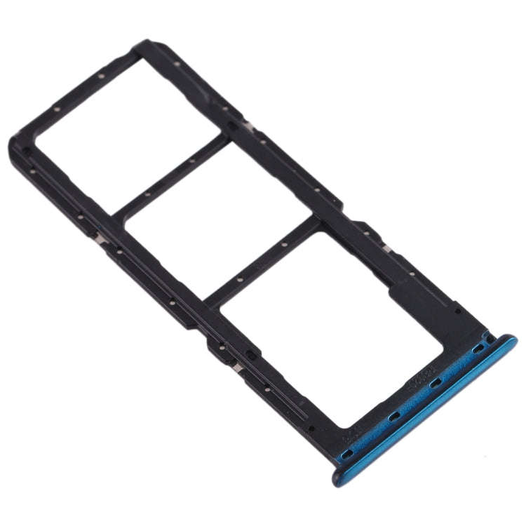 For Realme X2 SIM Card Tray + SIM Card Tray + Micro SD Card Tray (Blue)