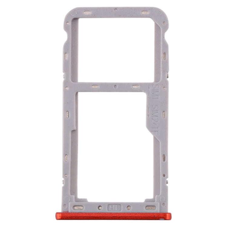 For Meizu M6T SIM Card Tray + SIM / Micro SD Card Tray (Red)