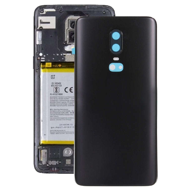 For OnePlus 6 Back Cover (Midnight Black)