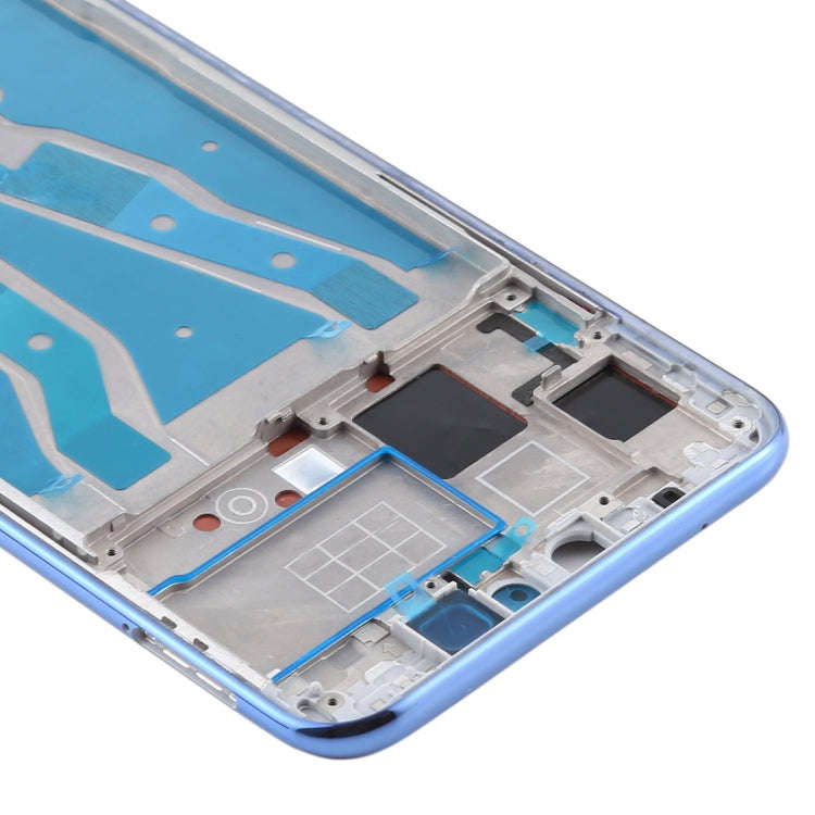 Front Housing LCD Frame Bezel Plate with Side Keys for Huawei Y9 (2019)(Silver)