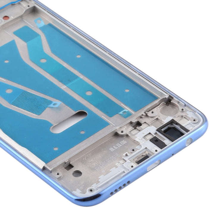 Front Housing LCD Frame Bezel Plate with Side Keys for Huawei Y9 (2019)(Silver)