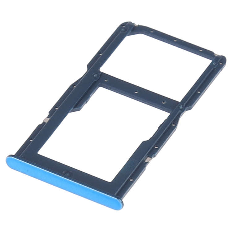 SIM Card Tray +  SIM Card Tray / Micro SD Card for Huawei P30 Lite(Blue)