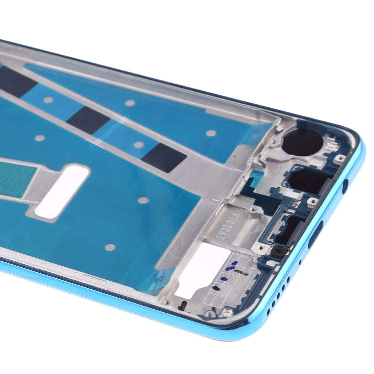 Front Housing LCD Frame Bezel Plate with Side Keys for Huawei P30 Lite(Blue)