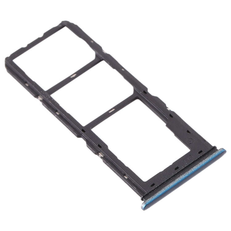 For vivo Y3 SIM Card Tray + SIM Card Tray + Micro SD Card Tray (Dark Blue)