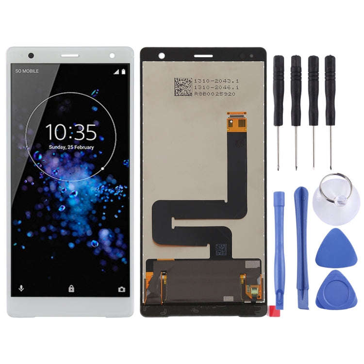 Original LCD Screen for Sony Xperia XZ2 with Digitizer Full Assembly(White)