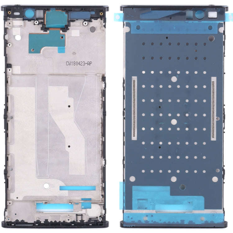 Front Housing LCD Frame Bezel for Sony Xperia XA2 Plus(Black)