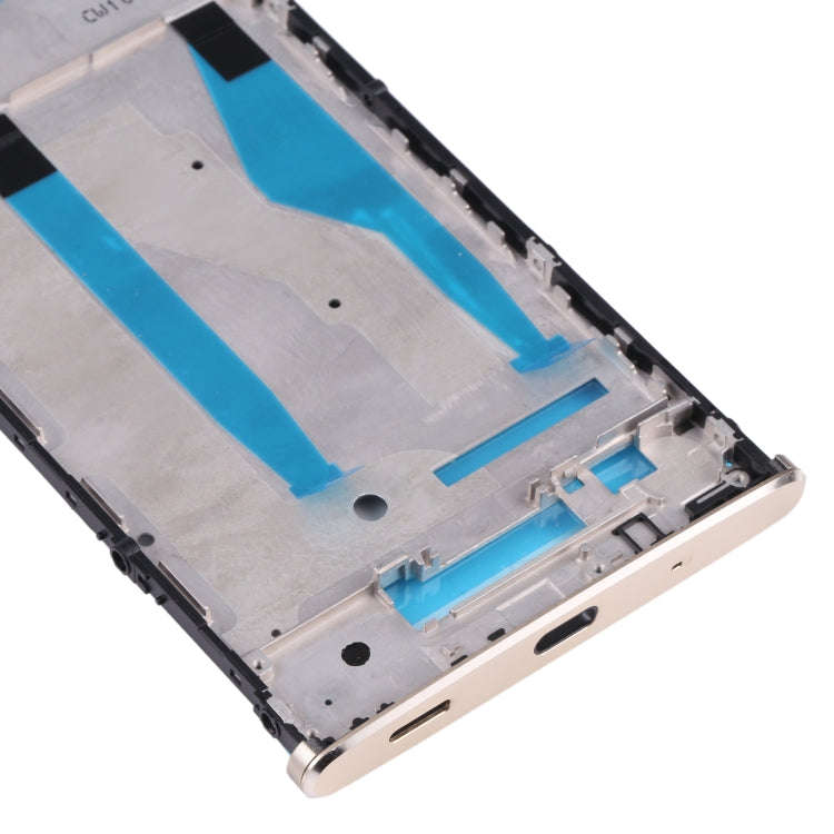 Front Housing LCD Frame Bezel for Sony Xperia XA2 Plus(Gold)