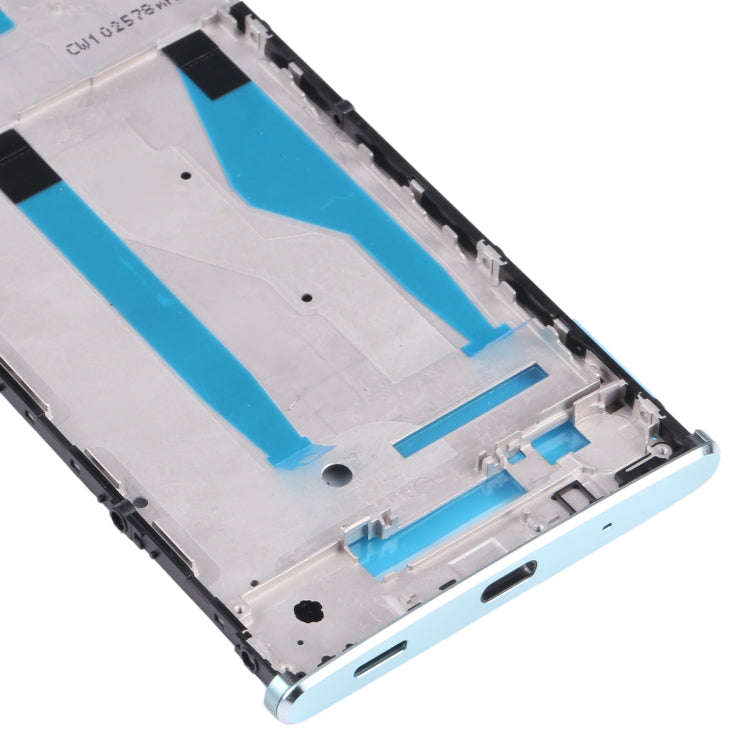 Front Housing LCD Frame Bezel for Sony Xperia XA2 Plus(Blue)