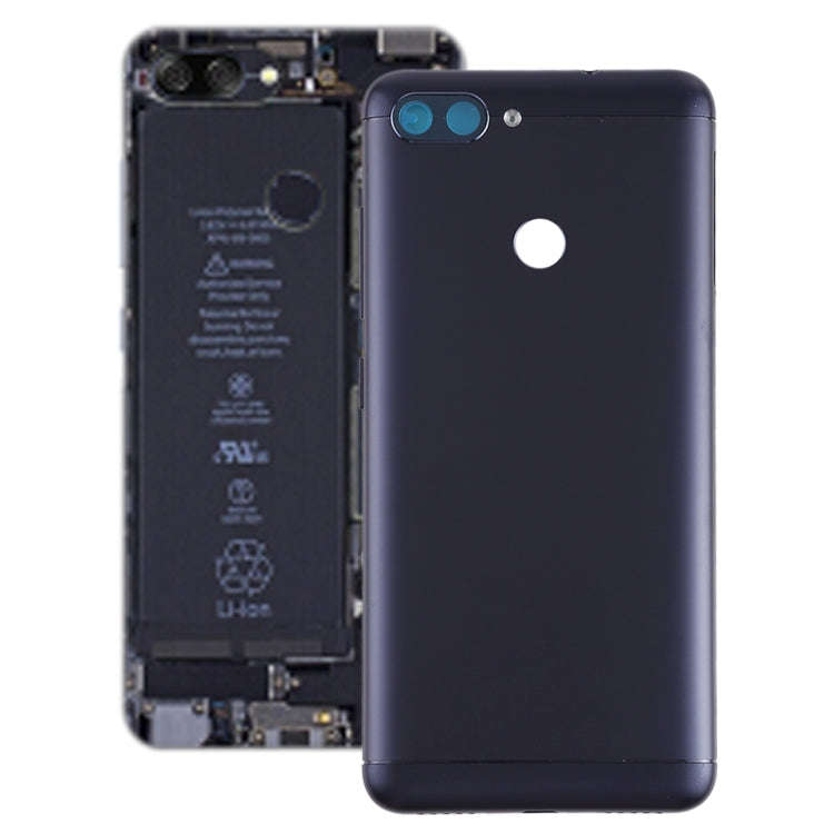 Back Cover with Camera Lens & Side Keys for Asus Zenfone Max Plus (M1) / ZB570TL(Black)